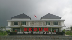 Kantor perbatasan RI-PNG yang belum diresmikan. /Photo by Adi Marsiela. 